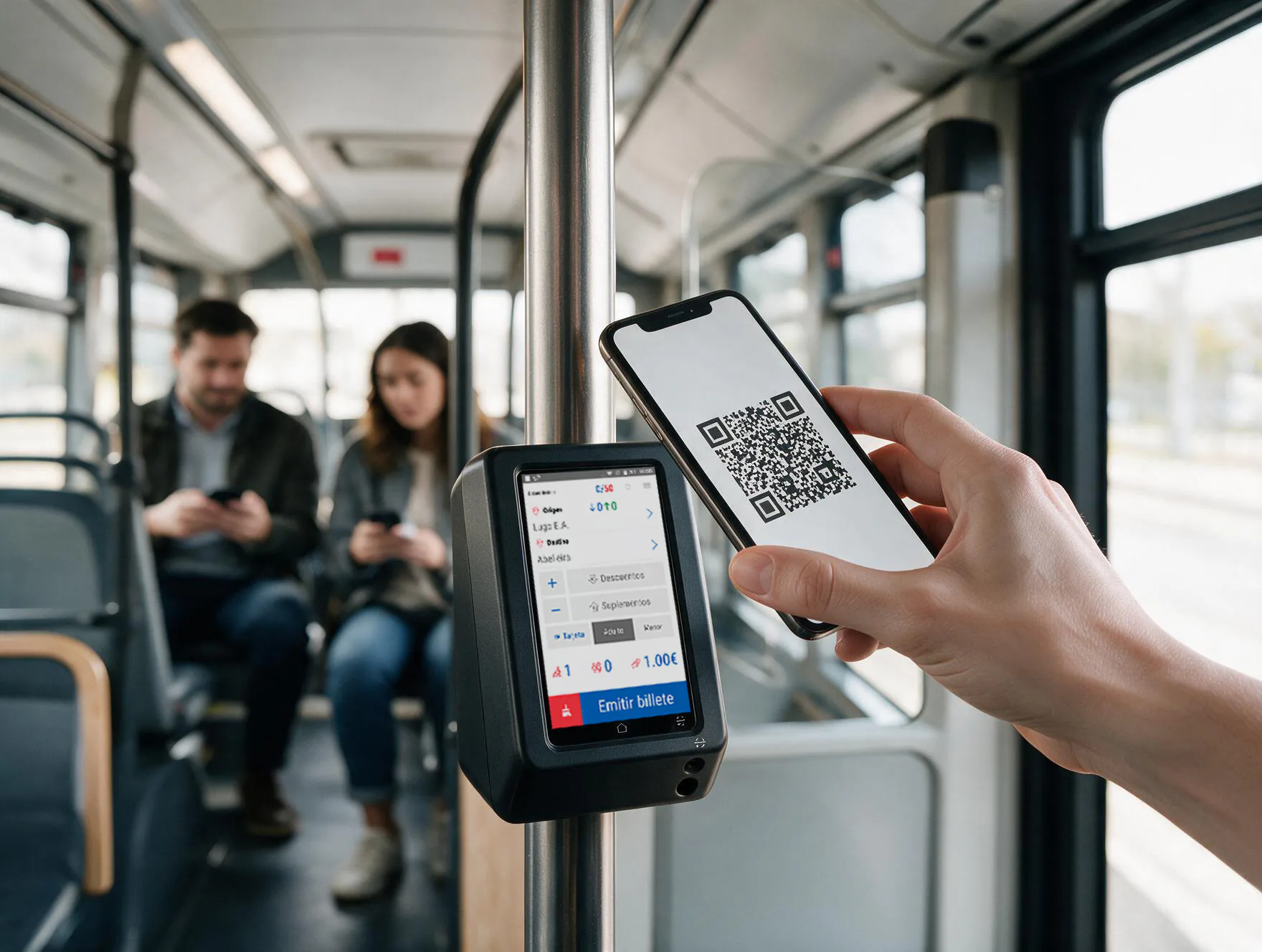 Validación del título con código QR en el acceso al vehículo