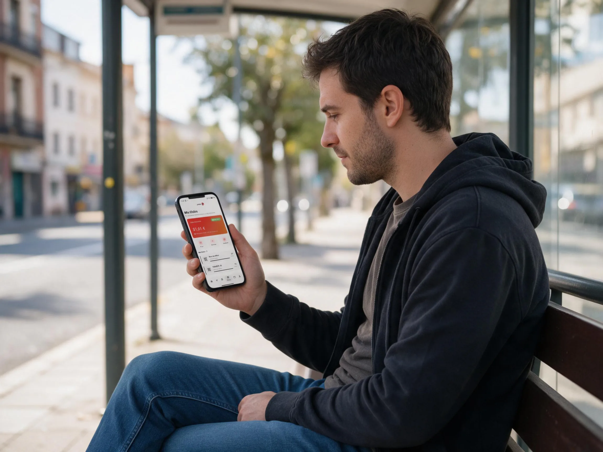 Conversación con el asistente Timebus 360: próximos autobuses, saldo y títulos activos